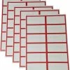 Groothandel 🛒 ACEverpakkingen.nl Etiketten Stickers Blanco Kleur Rood - 60 Etiketten - Labels - 100 × 47mm - Met Schrijfvlak - Zonder Lijmresten - Geschikt Voor School/kantoor/verhuizen ❤️ -A-journal shop 550x619 2