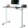 Korting 🎁 Tavaro Elektrisch Verstelbaar Bureau - Zit Sta Bureau - 120 X 60 CM - Wit - Nederlandse Handleiding - Game Bureau ⌛