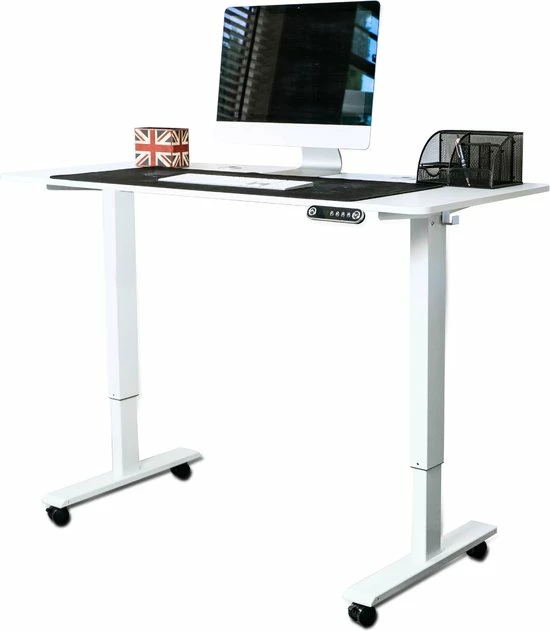 Korting 🎁 Tavaro Elektrisch Verstelbaar Bureau - Zit Sta Bureau - 120 X 60 CM - Wit - Nederlandse Handleiding - Game Bureau ⌛ 3 Korting 🎁 Tavaro Elektrisch Verstelbaar Bureau - Zit Sta Bureau - 120 X 60 CM - Wit - Nederlandse Handleiding - Game Bureau ⌛