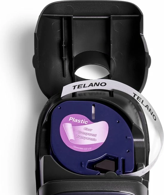 Uitgang 💯 TELANO® Plastic Labels 12267 Voor Dymo LetraTag Labelprinter - Zwart Op Transparant - 12 Mm X 4 M - S0721530 Labeltape - 5 Stuks 💯 9 Uitgang 💯 TELANO® Plastic Labels 12267 Voor Dymo LetraTag Labelprinter - Zwart Op Transparant - 12 Mm X 4 M - S0721530 Labeltape - 5 Stuks 💯 - Afbeelding 7