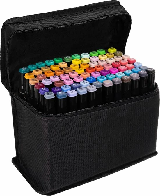 Gloednieuw 🌟 Discountershop Dubbelzijdige Markering 80 St Twinmarkers XXL-set - Stift Met 80 St Twin Tip Markeerstift Dual Tip Permanente Sketch Marker 80 Kleuren Voor Kunstenaars Volwassenen Kinderen Tekenen Schilderen Ambachten Hoeveelheid 80 Stuks ✨ 15 Gloednieuw 🌟 Discountershop Dubbelzijdige Markering 80 St Twinmarkers XXL-set - Stift Met 80 St Twin Tip Markeerstift Dual Tip Permanente Sketch Marker 80 Kleuren Voor Kunstenaars Volwassenen Kinderen Tekenen Schilderen Ambachten Hoeveelheid 80 Stuks ✨ - Afbeelding 13