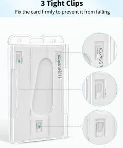 Gloednieuw 🧨 BOTC Badgehouder - 2 Stuks - Kaarthouder - Keycord Met Badge Pashouder Aan Koord - Transparant | Zwart 🎉 -A-journal shop 550x687 5