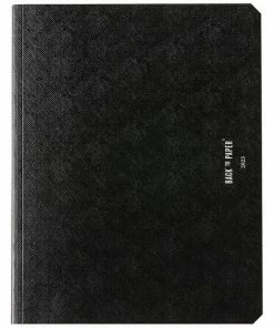 Hete verkoop 🤩 Brepols Agenda 2023 - BACK TO PAPER - Weekly Notebook - Weekoverzicht + Notitie Pagina - 16,9 X 22 Cm - Zwart ⌛