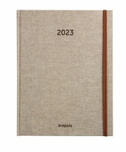 Nieuw ✨ Brepols Agenda 2023 - BARISTA Cappucino - Weekly Notebook - Weekoverzicht + Notitie Pagina - 16,9 X 22 Cm - Bruin 🛒