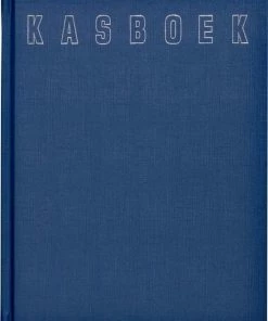 Promo 🎁 Merkloos Kasboek 165x210mm 96blz 2 Kolommen Blauw 😉
