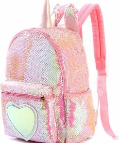 Aanbiedingen 🌟 Het Betere Merk Schooltas - Rugzak Meisje - Rugzak Jongens - Eenhoorn Rugtas - Unicorn Rugzak - 34 X 24 X 12 Cm - Pailletten - Sequin - Roze - Pailletten - Glitter Tas 👏 -A-journal shop 550x713 3