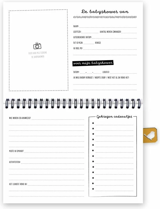 Korting 🥰 Mijn Babyshower Invulboek | Thuismusje 🎁 7 Korting 🥰 Mijn Babyshower Invulboek | Thuismusje 🎁 - Afbeelding 5