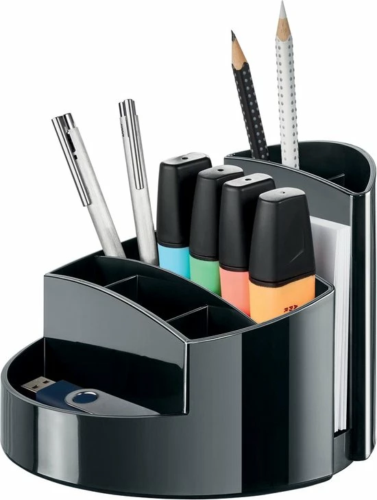 Aanbiedingen ✨ HAN Pennenbak - Rondo - 9-vaks - Hoogglans Zwart - HA-17460-13 ⌛ 7 Aanbiedingen ✨ HAN Pennenbak - Rondo - 9-vaks - Hoogglans Zwart - HA-17460-13 ⌛ - Afbeelding 5