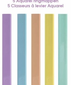 Top 10 ✨ ACROPAQ - 5 X Ringmap A4 - 2 D-Ringen, Rug 4 Cm, Aquarel, Ringband - Assorti Kleuren 🔔 -A-journal shop 550x761 2