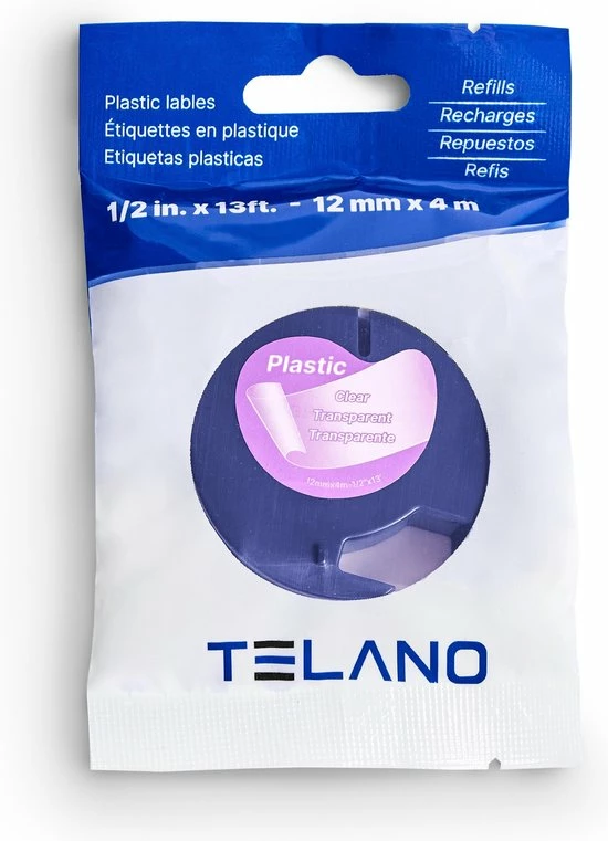Uitgang 💯 TELANO® Plastic Labels 12267 Voor Dymo LetraTag Labelprinter - Zwart Op Transparant - 12 Mm X 4 M - S0721530 Labeltape - 5 Stuks 💯 4 Uitgang 💯 TELANO® Plastic Labels 12267 Voor Dymo LetraTag Labelprinter - Zwart Op Transparant - 12 Mm X 4 M - S0721530 Labeltape - 5 Stuks 💯 - Afbeelding 2