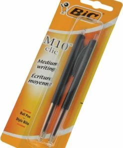 Nieuw 😀 BIC M10 Original Balpennen Met Kliksysteem - Zwart - 2 Stuks - Medium Punt 1 Mm 🤩 -A-journal shop 550x781