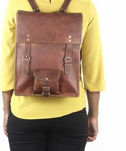 Top 10 🥰 Oncedoce Rugtas Echt Leer ‘’ BILBAO ‘’ – Rugzak 40 X 26 X 9 Cm - Echte Leder – Cognac Bruin – Handgemaakt Van Echt Leer – Vintage Stijl Tas ✔️ -A-journal shop 550x797 1