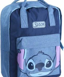 Aanbiedingen 😀 Disney Rugzak Stitch 25 Liter 27 Cm Polyester 👖 Jeansblauw 🧨