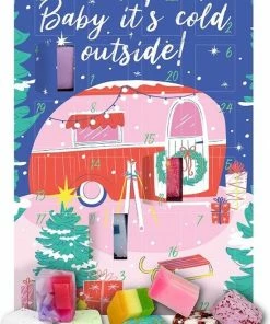 Hete verkoop 😍 Bomb Cosmetics - Baby It's Cold Outside Advent Calendar -beauty Adventskalender Met Mini-badbommen En Zeep, Dierproefvrij 😀