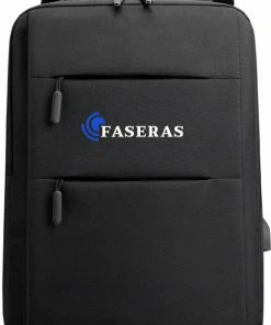 Goedkoopste ๐ Faseras Moderne Rugzak - Anti Diefstal Rugzak - Schooltas - Rugtas - Laptoptas - Incl. Laptopvak T/m 15.6 Inch - Met USB Laadpoort - Zwart - 20L ๐